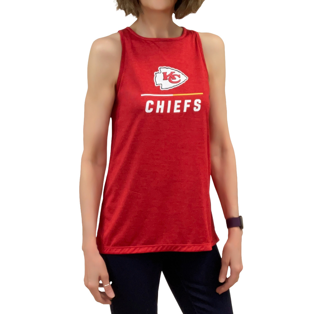 Nike KC Chiefs Dri-Fit High Neck Tank Sz Small Womens New NFL Red Sleeveless Top
